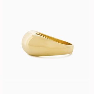 Majuro gold vermeil dome ring size 8